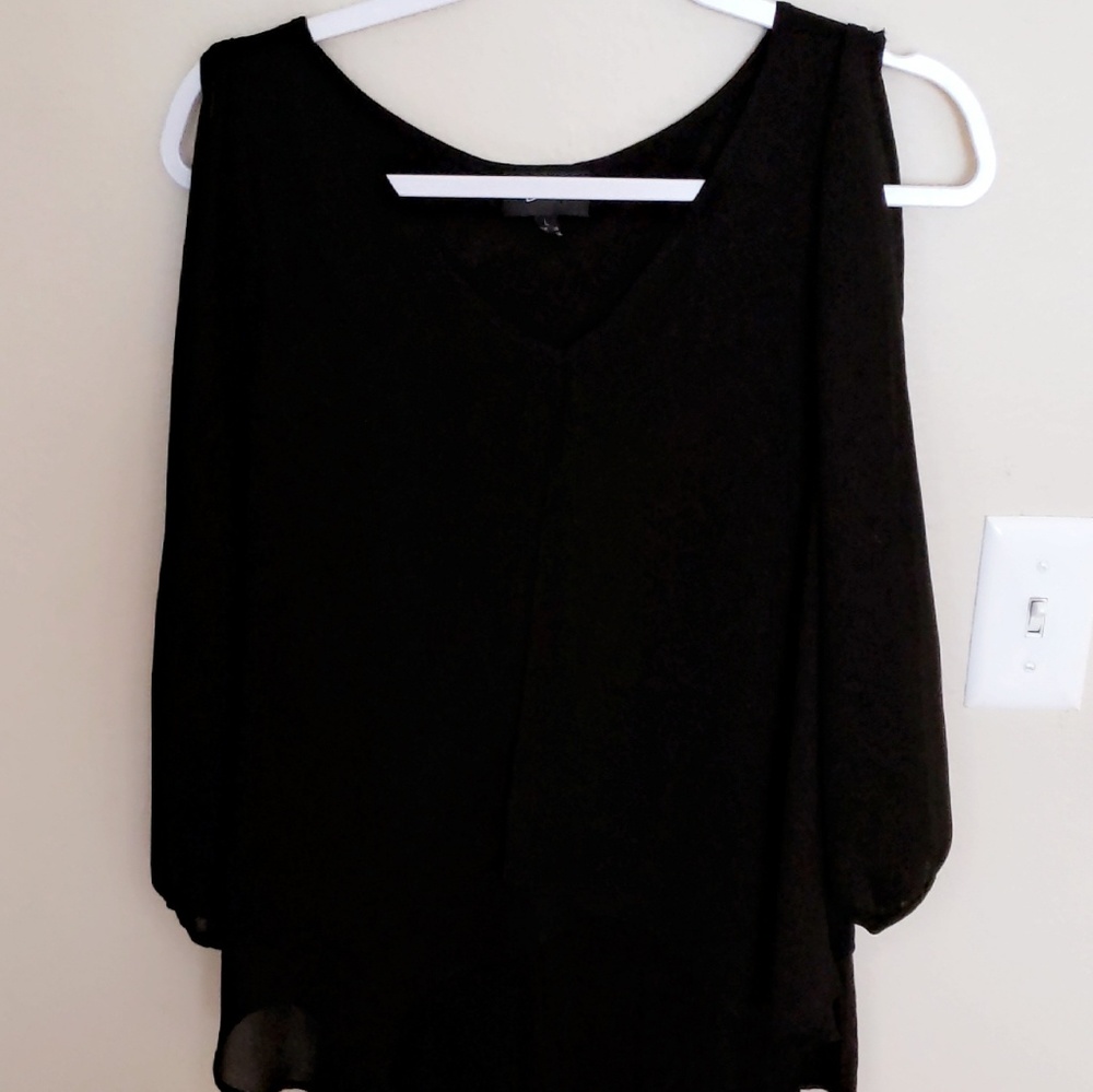 Black Blouse/Sheer